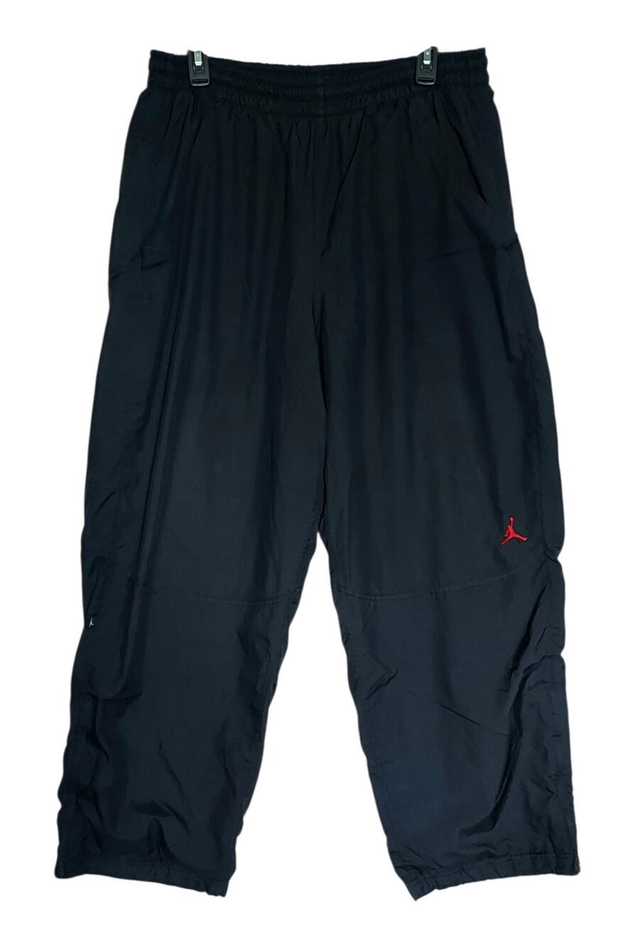 Nike Air Jordan Jumpman Men's Lined Nylon Windbreaker Track Pants Black Size XL